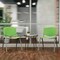 Flash Furniture HERCULES Series 880 lb. Capacity Green Plastic Stack Chair with Titanium Gray Powder Coated Frame, PK5 5-RUT-F01A-GN-GG - alternate 7